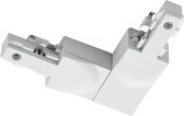 Spanningsrail Doorverbinder - Trinon Dual - Hoek L Connector - Aarde Buiten - 2 Fase - Mat Wit