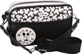 Zwart-beige handtas met verstelbare riem - Mickey Mouse