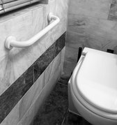 Bad- & Douchegrepen | Veiligheidsgreep |Toiletbeugel |Handgreep voor bad of douche | Wandbeugel 40 cm | Handgreep wit| Wandgreep voor badkamer | Douche | Toilet | Toiletbeugel | Badgreep | Douchegreep | Inclusief ophangmateriaal