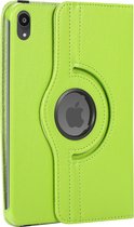Case2go - Tablet hoes geschikt voor iPad Mini 6 (2021) - 8.3 Inch - Draaibare Book Case Cover - Groen
