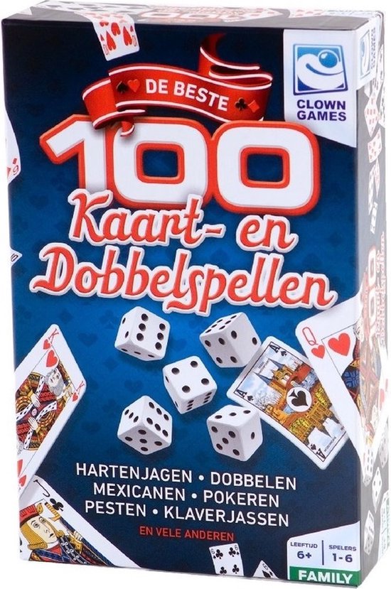 Boîte de jeux 100 Jeux de cartes et de dés | Jeux | bol.com