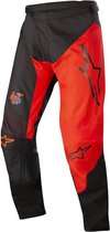 Alpinestars Racer Supermatic Pants Black Bright Red - Maat 30 -