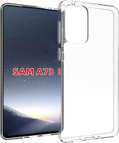 Samsung Galaxy A73 Hoesje - MobyDefend Transparante TPU Gelcase - Volledig Doorzichtig - GSM Hoesje - Telefoonhoesje Geschikt Voor Samsung Galaxy A73