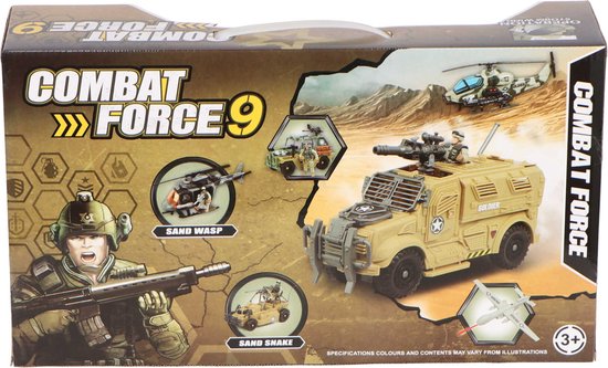 Combat Force - Leger Speelgoed - Army - Soldaatjes – Militair - Speelgoed – Drone - Truck - Leger – Vrachtwagen - Soldaat – Vrachtwagen Speelset – Kinderen - Jollity Works