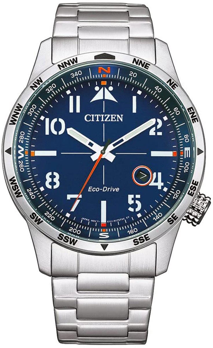 Citizen BM7550-87L Horloge - Staal - Zilverkleurig - Ø 43 mm