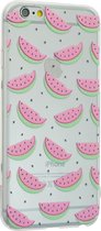 Peachy Watermeloen hoesje transparant iPhone 6 Plus 6s Plus TPU silicone Fruit Doorzichtige cover meloen