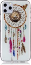 Peachy Dromenvanger Mandala Web Kraaltjes Kleur Spiritueel Hoesje Case TPU iPhone 11 Pro Max - Transparant