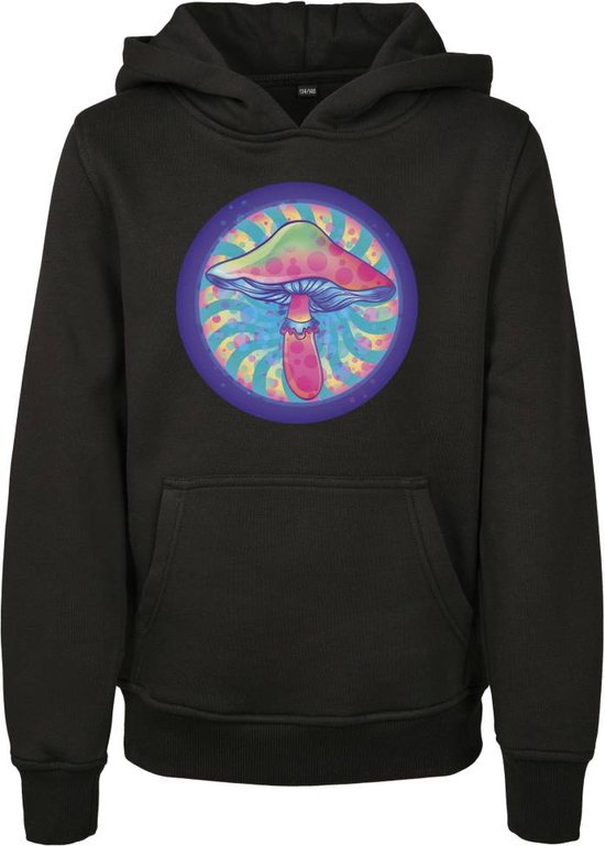 Mister Tee - Mushroom Kinder hoodie/trui - Kids 158/164 - Zwart