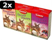 2x SANAL KNAAG 3-PACK DROPS 3X45GR