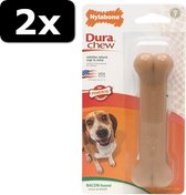 2x NYLABONE DURA CHEW BACON <16KG