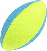 rugbybal 25 cm neon blauw/geel