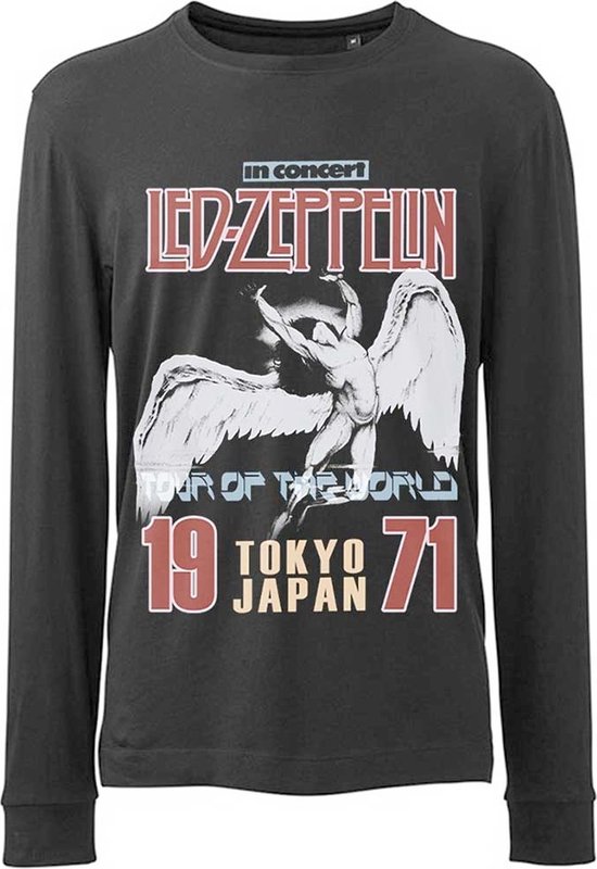 Led Zeppelin Longsleeve shirt S Japanese Icarus Zwart