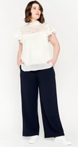 LOLALIZA Blouse met kant - Wit - Maat 44