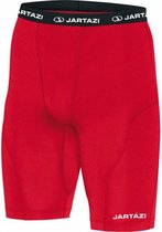 thermobroek kort heren polyester/elastaan rood mt S