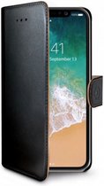 telefoonhoes Wally voor iPhone XS/X kunstleer zwart/bruin
