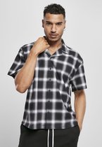 Urban Classics Overhemd -XL- Loose Checked Resort Zwart/Wit