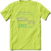 Stug 3 Tank Destroyer leger T-Shirt | Unisex Army Tank Kleding | Dames / Heren Tanks ww2 shirt | Blueprint | Grappig bouwpakket Cadeau - Groen - L