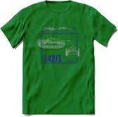 Stug 3 Tank Destroyer leger T-Shirt | Unisex Army Tank Kleding | Dames / Heren Tanks ww2 shirt | Blueprint | Grappig bouwpakket Cadeau - Donker Groen - M