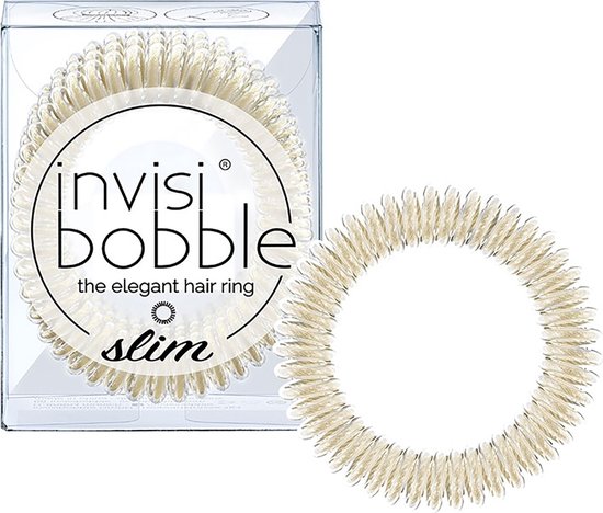 Foto: Invisibobble slim stay gold haarelastiek 3 stuks