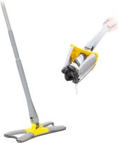 Dweil en Stoffen - Zelf wringend - Vloerwisser - Micro Vezel - Mop - Dweilsysteem - 2 Dweilen - 360 Graden draaibaar - 140CM