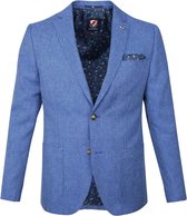 Suitable - Colbert Cayo Melange Blauw - 48 - Tailored-fit