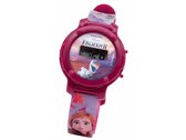 horloge digitaal Frozen II 19 cm PVC roze/paars