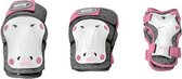 skatebeschermingsset Ventilatie junior wit mt M 6-delig