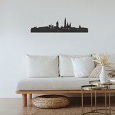 Skyline Delft Detail Zwart Mdf 90cm Wanddecoratie Voor Aan De Muur City Shapes