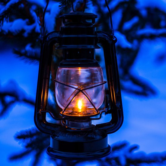 Firestorm - Stormlantaarn - Stormlamp - Stormlantaarn olielamp - Petroleumlamp - Grijs/Zilver van Merkloos — afbeelding 4
