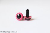 Veiligheidsogen roze 12 mm 1 paar