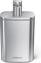 Simplehuman - Zeepdispenser Pulse Handpomp RVS 473 ml - Zilver - Roestvast Staal