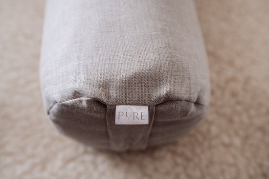 Yoga bolster natuurlijk linnen rond - Pure van Pure — afbeelding 3