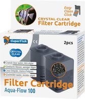 SuperFish Filtercartridge Aqua-Flow 100 met zeoliet voor 4 maanden