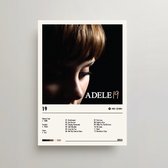Adele Poster - 19 Album Cover Poster - Adele LP - A3 - Adele Merch - Muziek