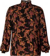 YEST Odufa Blouse - Velvet Wine/Multicol - maat 46