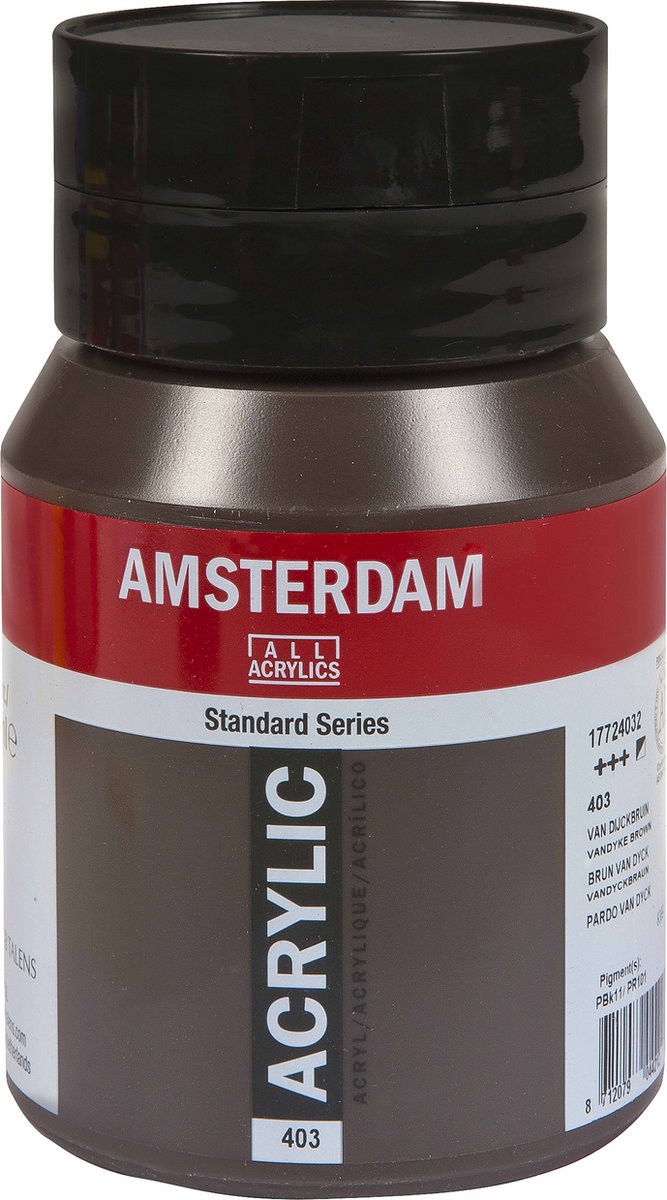 Amsterdam Standard Series Acrylverf Pot 500 ml Van Dijckbruin 403