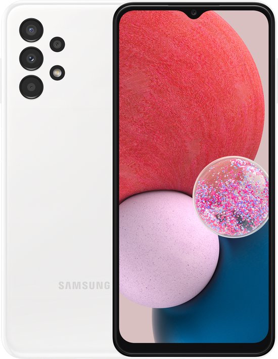 Samsung Galaxy A13 smartphone 32GB wit, 6,6″ FHD+ scherm, 4GB RAM, 50MP camera, 5000mAh batterij, NFC, dualsim