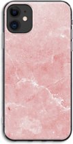Case Company® - iPhone 11 hoesje - Roze marmer - Soft Cover Telefoonhoesje - Bescherming aan alle Kanten en Schermrand
