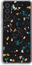 Case Company® - Samsung Galaxy S21 FE hoesje - Terrazzo N°10 - Soft Cover Telefoonhoesje - Bescherming aan alle Kanten en Schermrand