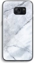 Case Company® - Samsung Galaxy S7 hoesje - Witte marmer - Soft Cover Telefoonhoesje - Bescherming aan alle Kanten en Schermrand