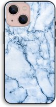 Case Company® - iPhone 13 mini hoesje - Blauw marmer - Biologisch Afbreekbaar Telefoonhoesje - Bescherming alle Kanten en Schermrand