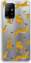 Case Company® - Oppo A94 5G hoesje - Luipaard - Soft Cover Telefoonhoesje - Bescherming aan alle Kanten en Schermrand