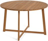 Kave Home - Table ronde outdoor Dafna en bois d'acacia massif Ø 120 cm FSC 100%