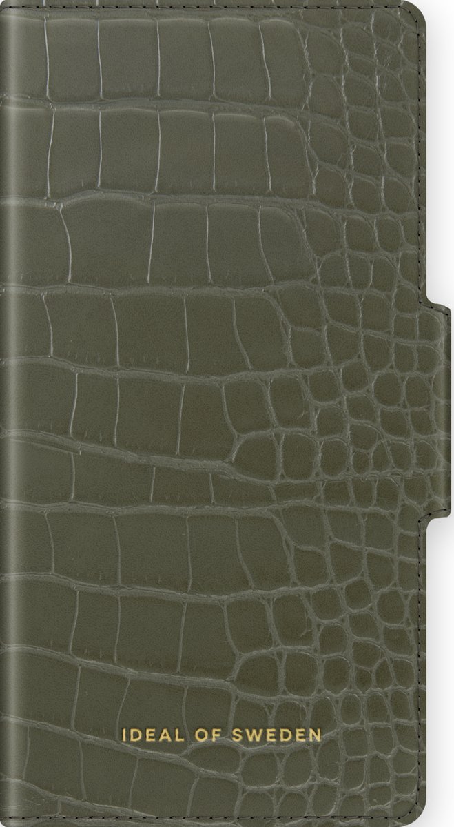 ideal of sweden atelier wallet geschikt voor samsung galaxy s21 khaki croco