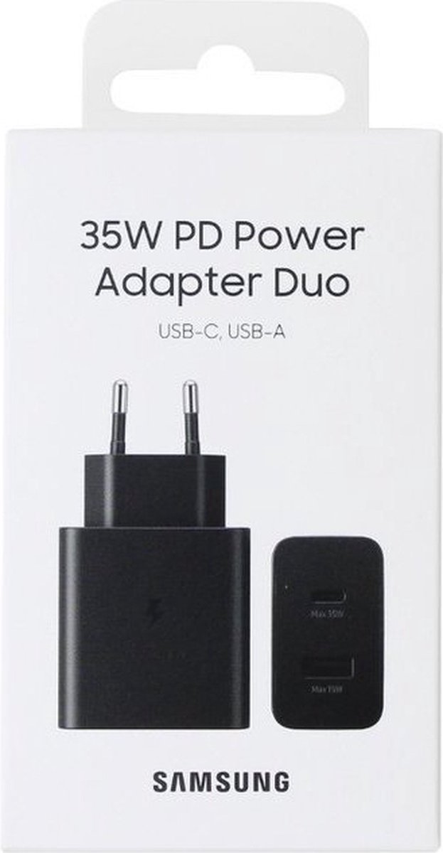 Overjas zegen kogel Samsung Power Duo Adapter - 35W - Zwart | bol.com