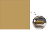 Tafelkleed - Tafellaken - 100x100 cm - Okergeel - Kleur - Herfst - Geel - Effen - Kleuren - Binnen en Buiten