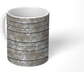 Mok - Retro - Plank - Patronen - Mokken - 350 ML - Beker - Uitdeelcadeautjes