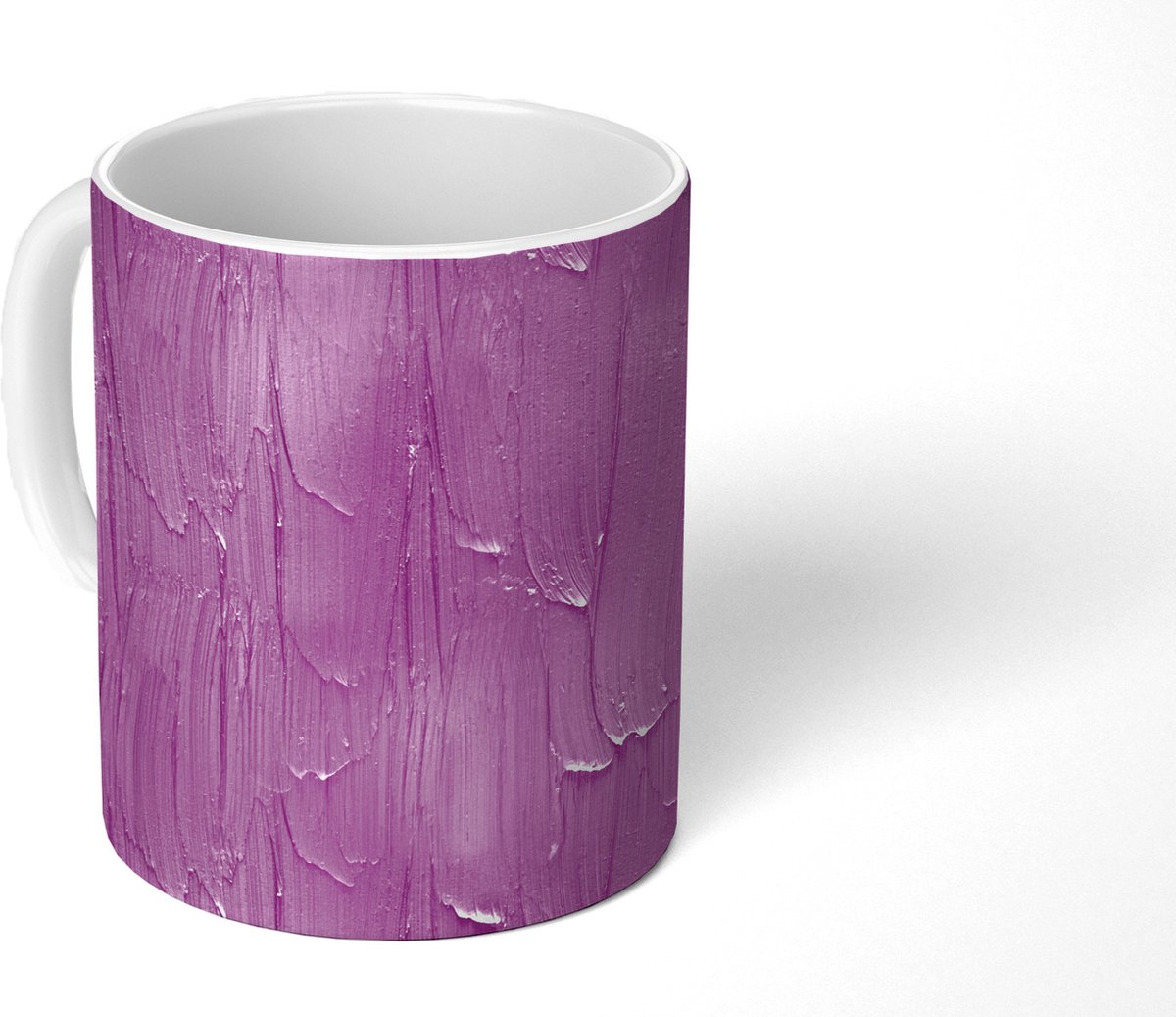 Mok - Patronen - Verf - Paars - Mokken - 350 ML - Beker - Uitdeelcadeautjes
