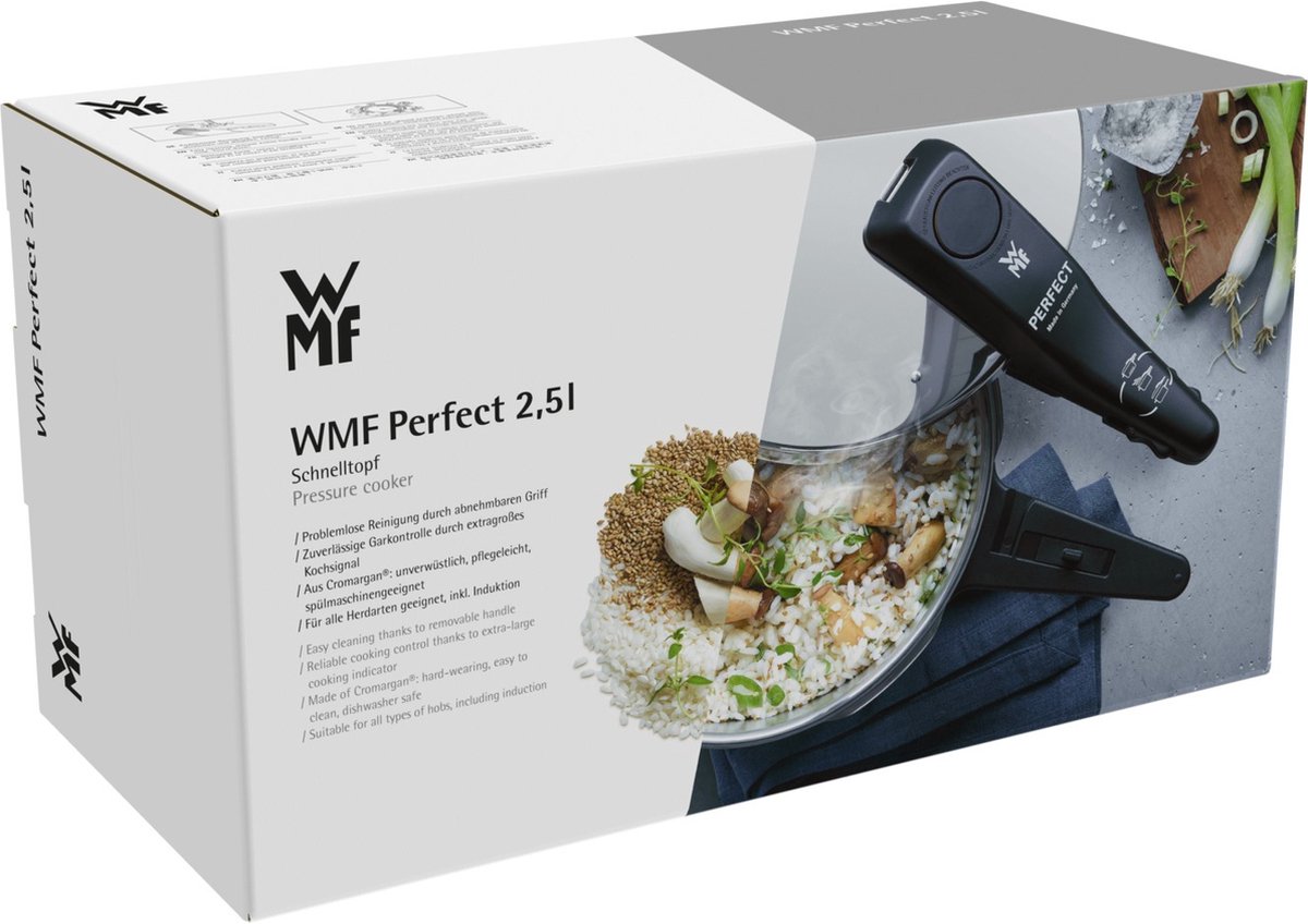 WMF Perfect – Quick Cooker Ø 22 cm Diameter of 6 Litres and a Half  Cromargan Stainless Steel for Induction: Home & Kitchen 