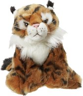 Pluche Europese Lynx knuffel van 22 cm - Wilde dieren speelgoed knuffels cadeau